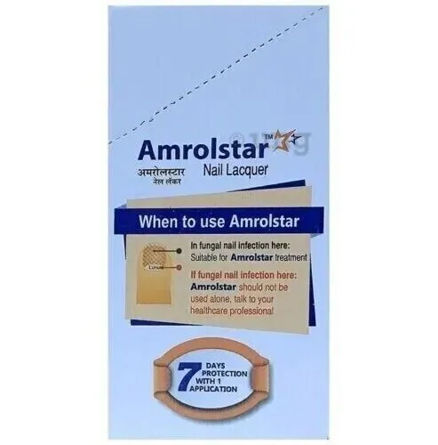 Amrolstar Lotion de vernis à ongles antifongique 2,5 ml (lot de 1)