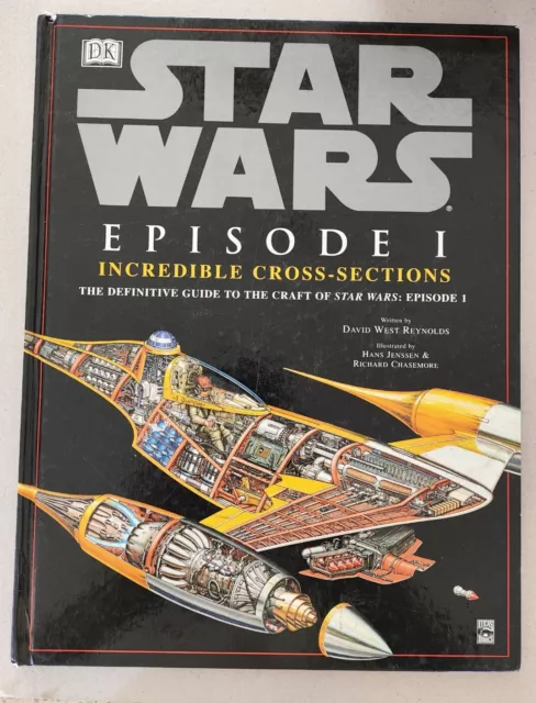 STAR WARS EPISODE 1 THE PHANTOM MENACE INCREDIBLE CROSS SECTIONS art scifi book