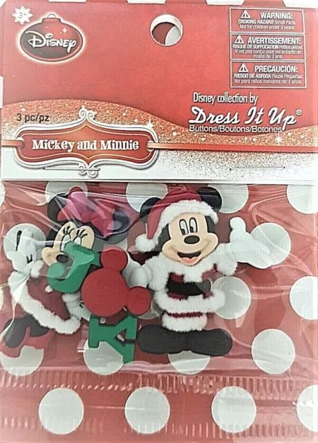 Dress It Up Knöpfe - DISNEY WEIHNACHTEN MICKEY FROZEN NEMO SOFIA *letzter Lagerbestand* 2