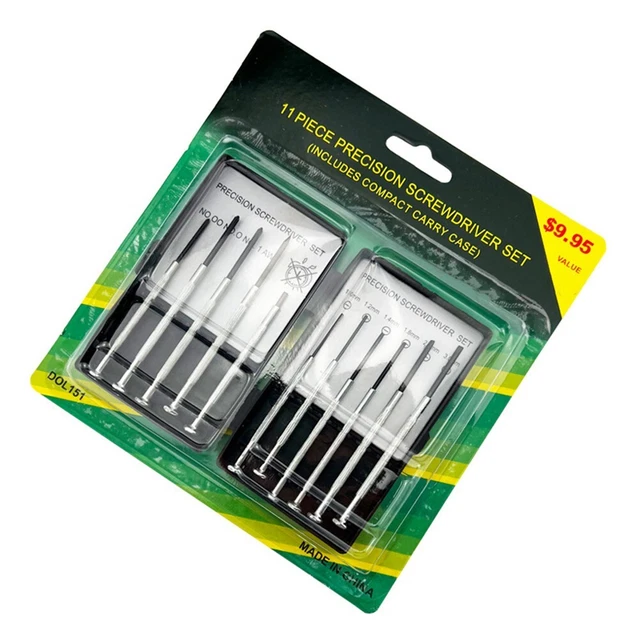 11Piece Watch Precision Screwdriver Set Cross Hardware Tool Repair Diy Tool Set