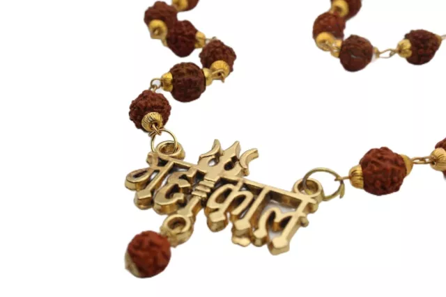 Rudraksha Mala With Mahakal Pendant Locket Relious Necklace Gift Item For Unisex