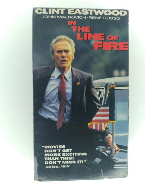 IN THE LINE of Fire (VHS, 1993,) Clint Eastwood, John Malkovich free