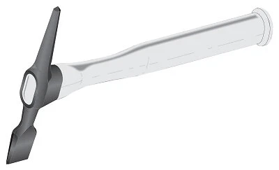 Chipping Hammer, 12 In, 16 Oz Head, Chisel and Pick, Plastic Handle Lenco 09200