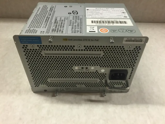 HP ProCurve J8712A 875W Power Supply for zl Switches PoE with WARRANTY