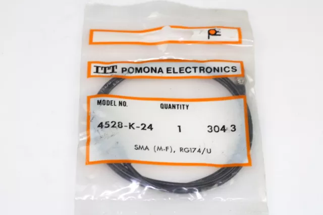 Lot De 14 Itt Pomona 4528-K-24 Câble Assemblage Coaxial SMA Pour SMA RG-174 61cm