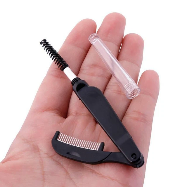 Foldable Eyelash Comb Mascara Separator Lash Curl  Eyebrow Brush Tool T