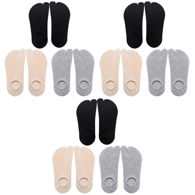 9 Pairs cotton two-toe short socks Chaussettes D'été Chaussettes En Coton Filles