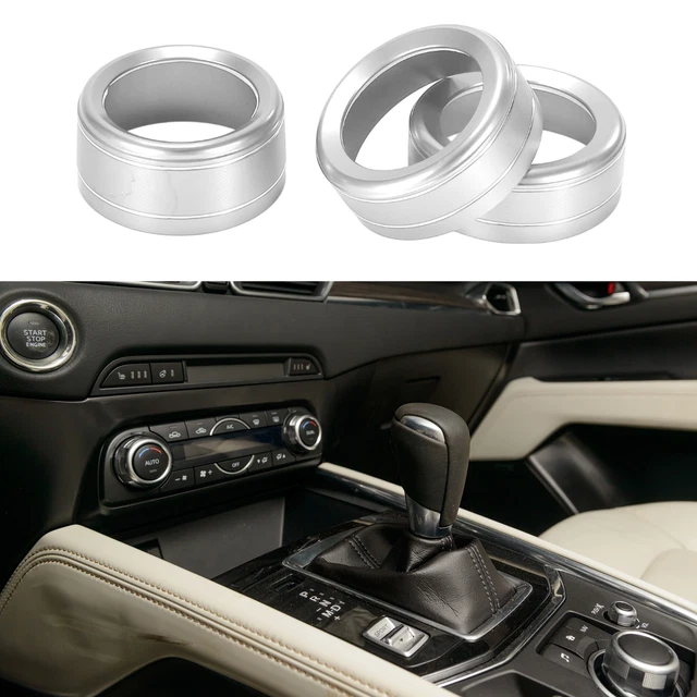 5 Cache-boutons Climatiseur/autoradio Pour Dodge Ram 2019-2021 - Alliage Aluminium, Noir, Installation Adhésif