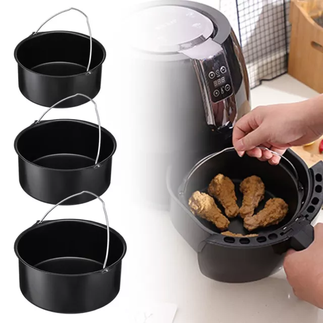 Cake Barrel Air Fryer Accessories Air Frying Pan Fryer Bread Baking Basket