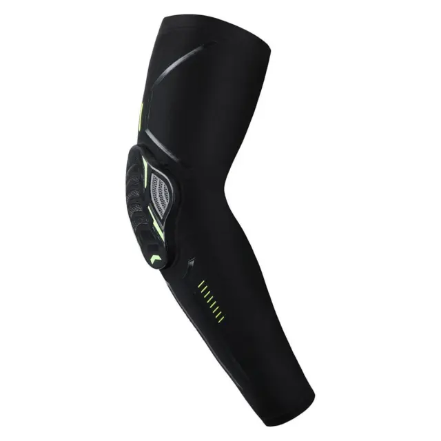 fr 1pc Sports Arm Guard Compression Sleeves Elbow Protective Pad (Black M)