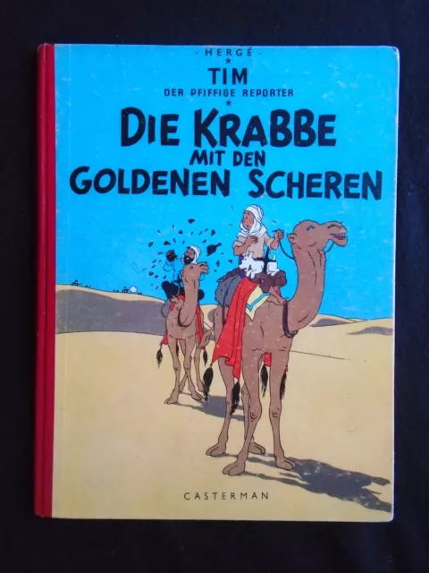 Tintin Tim Reporter Struppi Herge Die Krabbe mit den goldenen Scheren 1953