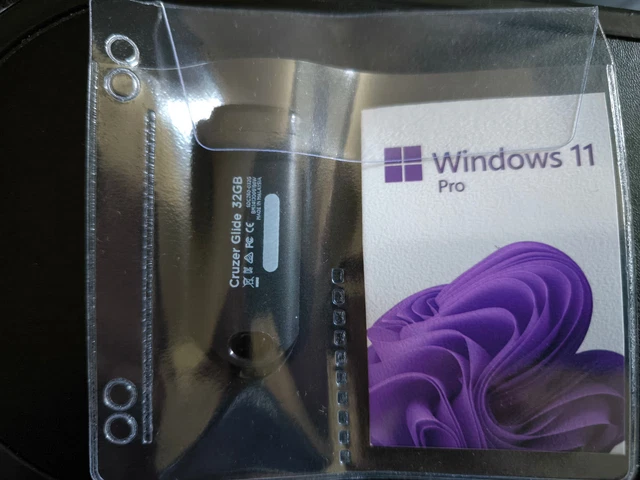 GENUINE MICROSOFT WINDOWS 11 Pro FEBRUARY 2025 USB Flash Drive with OEM