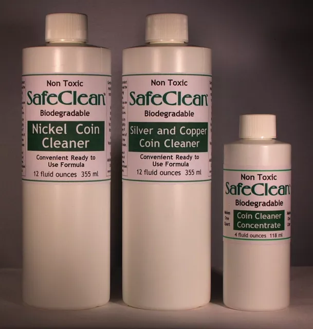 NEW! SafeClean Coin Cleaners for Modern Silver, Copper and Nickel Coins.