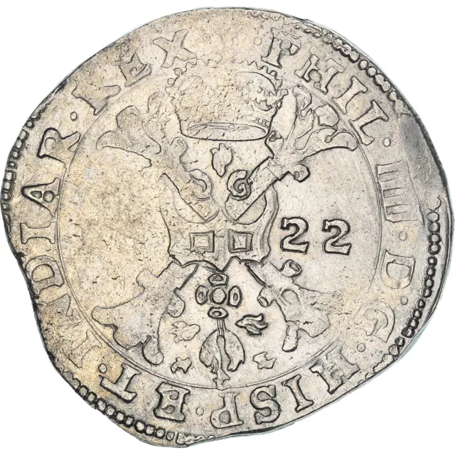 [#909529] Monnaie, Pays-Bas espagnols, Philippe IV, Patagon, 1622, Bruxelles, TT