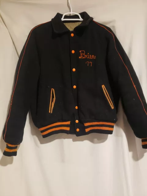 Vintage Empire Sporting Goods Varsity Jacket Leather Sleeves Mens Sz large