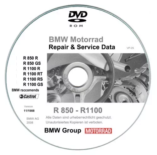 Bmw R850 C - R1200 C (1997-2004) manuale officina - repair manual su cd