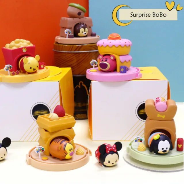 Disney Tsum Tsum Sweet Dessert House Series Blind Box Confirmed Figure Toy Gift