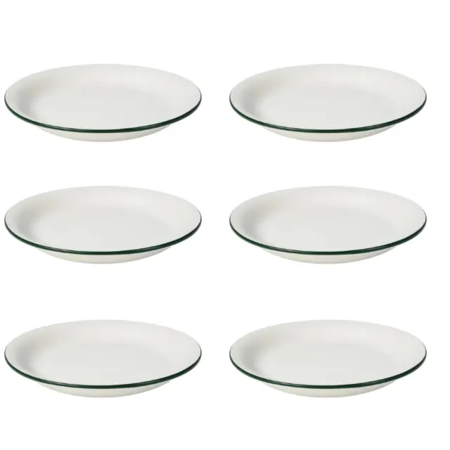 6x IKEA Side Plates Off-White Stoneware  Dinner Sandwich or Dessert 20 cm Plates