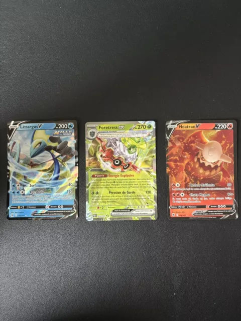 Lot de 3 cartes Pokemon FR Neuves