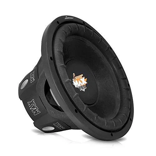 Lanzar 6.5” Car Subwoofer Speaker - Black Non-Pressed Paper Cone Aluminum Voi...