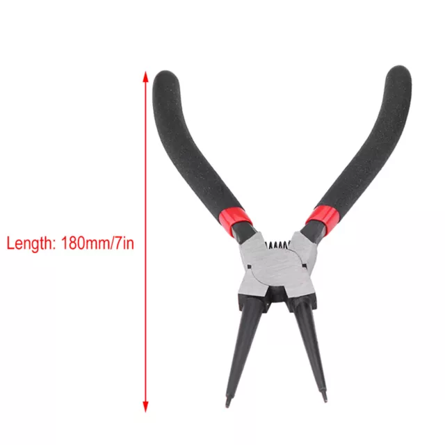 4Pcs 7inch Circlip Plier Internal External Bent Straight Snap Ring Circlip 2