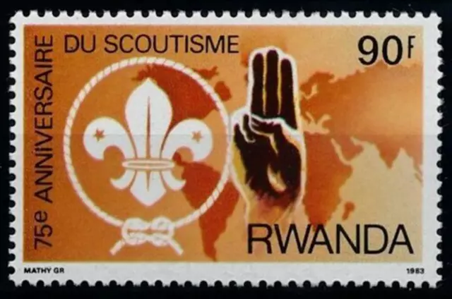 Rwanda #YT1088 MNH 1983 Scouts Baden Powell Hi Scout [1129]