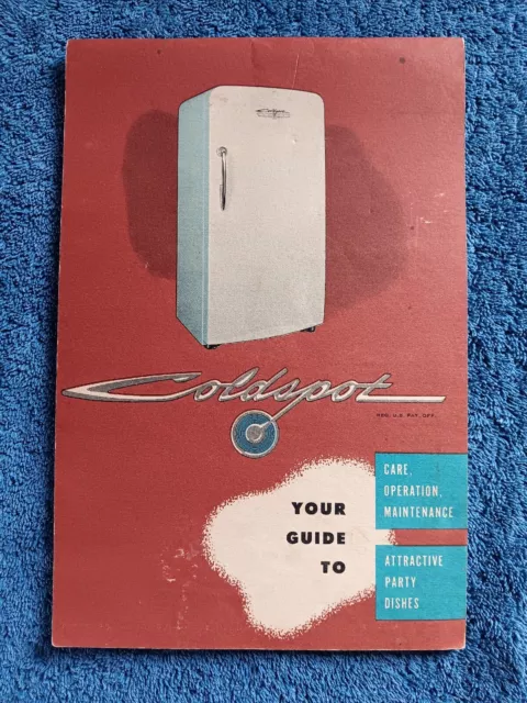 Vintage Sears Coldspot Freezer Owner's Manual Care Operation