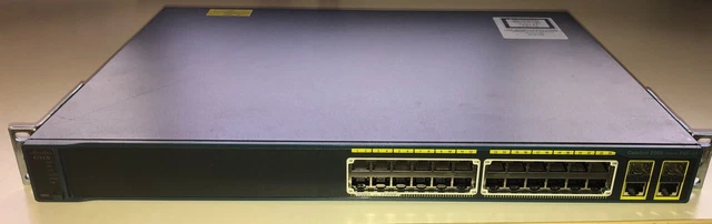 CISCO CATALYST 2960 Series 24 Port Network Switch WS-C2960-24PC-L V06 ...