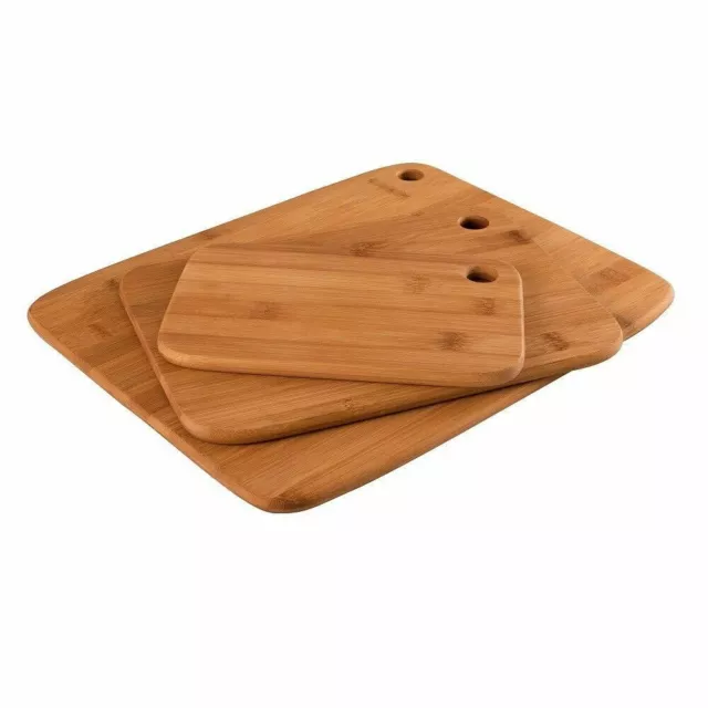 Peer Sorensen 3 Piece Long Grain Bamboo Chopping / Cutting Board Set 3pc