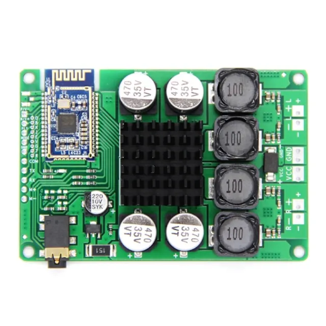 Bluetooth 5.0 Amplifier Board 2X50W Line-in Audio Input Support Serial PortP4