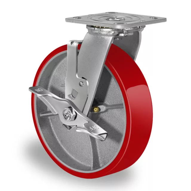 8 Inch Caster Wheels Heavy Duty,Capacity 1500-6000LB