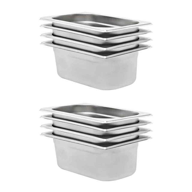 APS Contenitore Gastronorm GN 1/4 In Policarbonato 2,5 Litri (264x162x100 Mm) - Microonde E Lavastoviglie, Made In Germany - 2