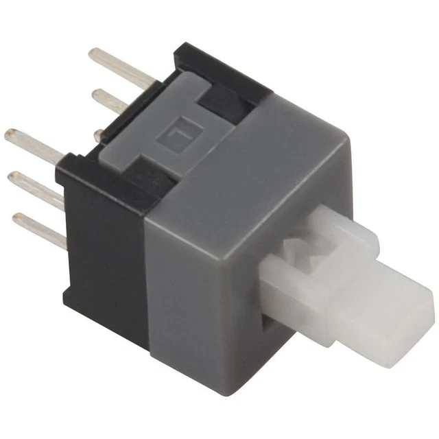Sourcing Map – Interruttore Tattile A 6 Pin, DPDT A Scatto – 7 X 7 X 12 Mm – Set Da 5 Pezzi Per PCB