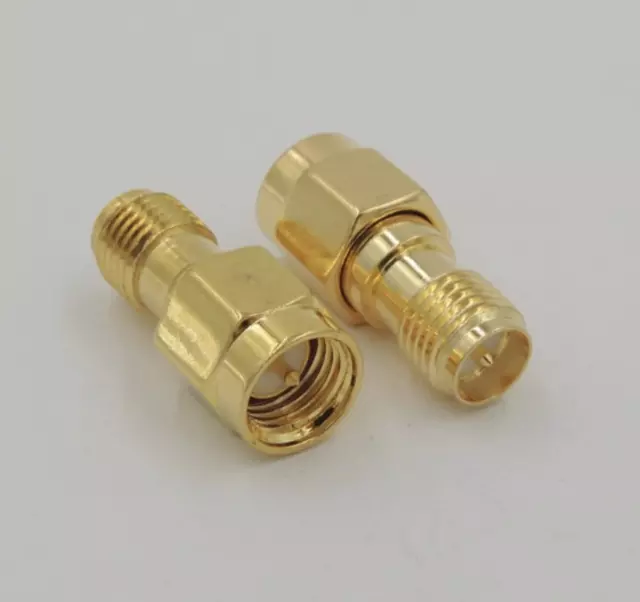 4X RP SMA Male Jack To SMA Male Plug RF Connector Coaxial Adapter Converter