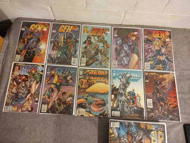 Image Comics Newsstands Lot Of 28 A138 Gen 13 Cyber Force Darkness Supreme