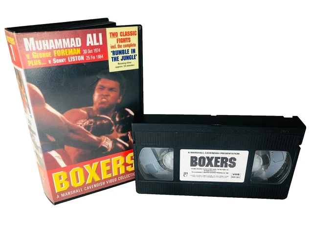 VHS VIDEO TAPE Boxers Mohammed Ali Vs George Foreman 1974 Vintage ...