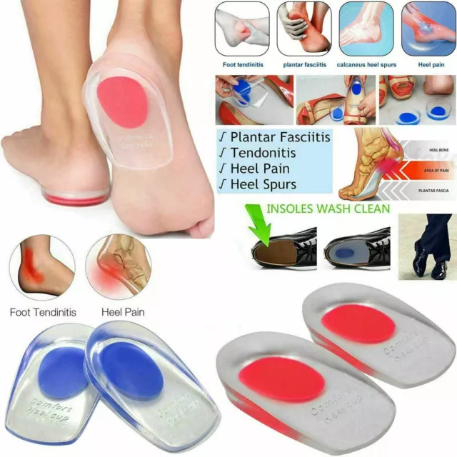 Support Arch Insole Orthotic Heel Feet Plantar Fasciitis Gel Shoe Flat Foot Pain