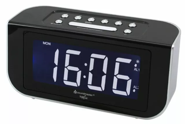 Soundmaster Fourrure 4005 Radio-Réveil Fm Snooze Sleeptimer Compacte Dualalarm