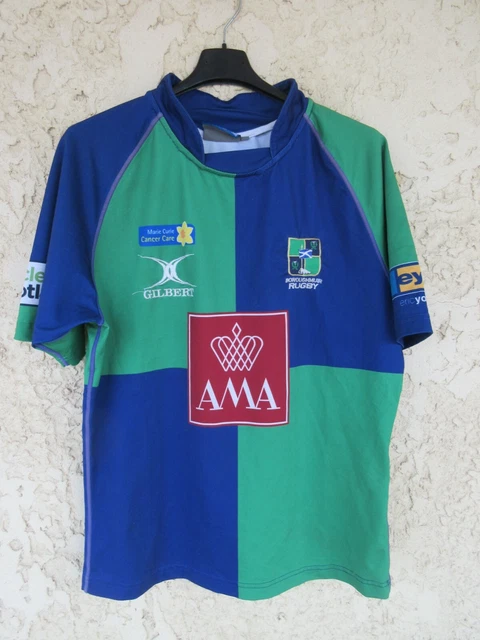 Maillot De Rugby Vintage Collège Marcel Pagnol Sérignan, N°12 Damier, Taille M, Force XV