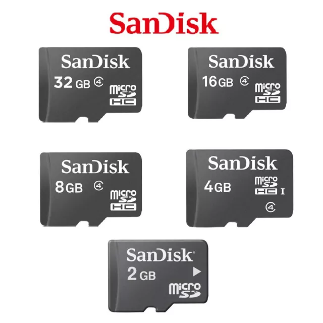 2/4/8/16/32GB New Genuine SanDisk Micro SD TF SDHC Memory Card Class 4