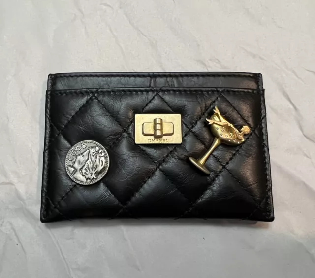 CHANEL 2.55 LUCKY Charms Card Holder Rare $699.99 - PicClick