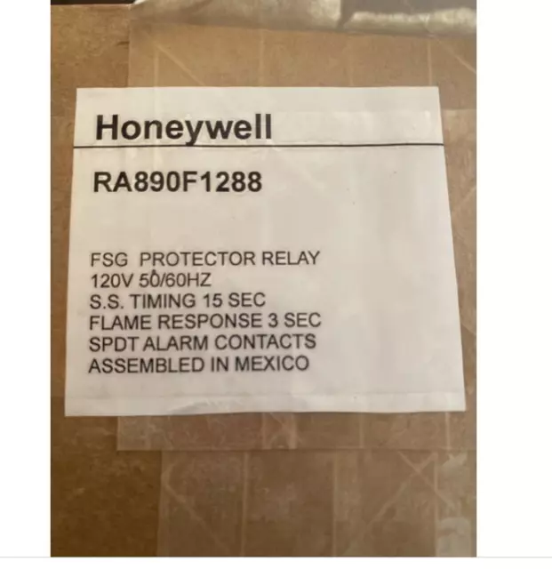 DHL express New Honeywell RA890F 1288 Protectorelay Primary Control RA890F1288