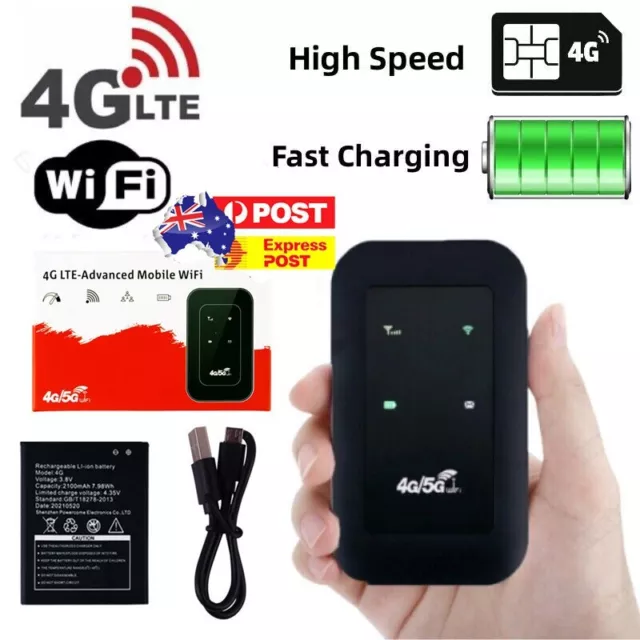 4G LTE Portable Mobile Broadband Wireless Router Hotspot SIM Unlocked WiFi Modem
