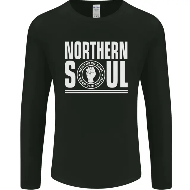 Northern Soul Keep the Faith Mens Long Sleeve T-Shirt