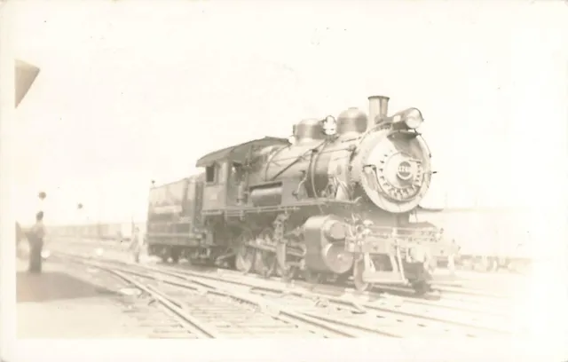 1940s RPPC Photo Post Card Steam Engine RailRoad Train RR PRR-1760 rail road