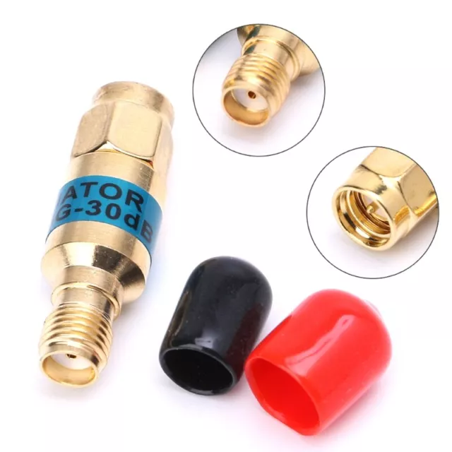 Golden Attenuator SMA-JK Male to Female RF Coaxial Attenuator 2W 0-6GHz 30db