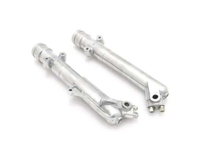 Support De Clip Pour Barre De Fourche Royal Enfield 350/500 Cc - Neuf - Acier Chromé