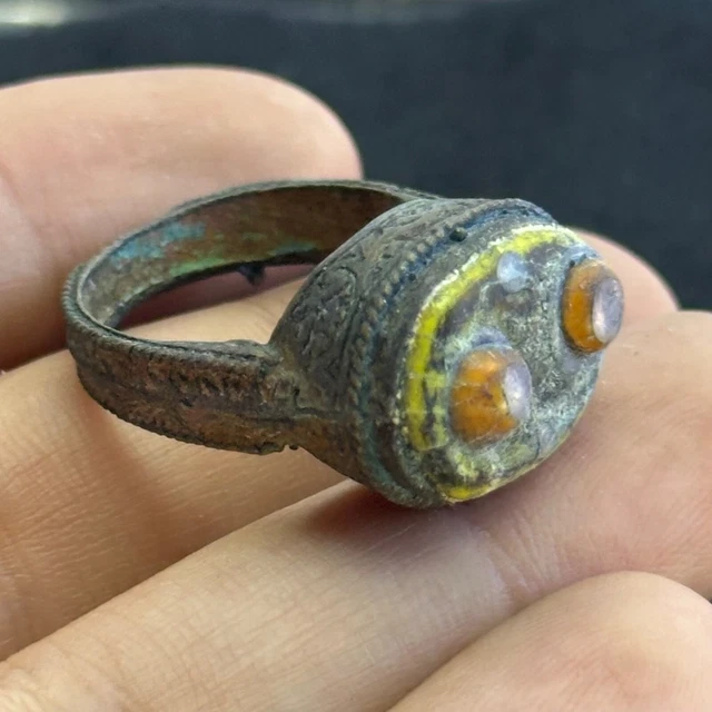 Bague Ancienne Forme Cobra Décor Roses - Argent Sterling - Taille 50 - Occasion Porté