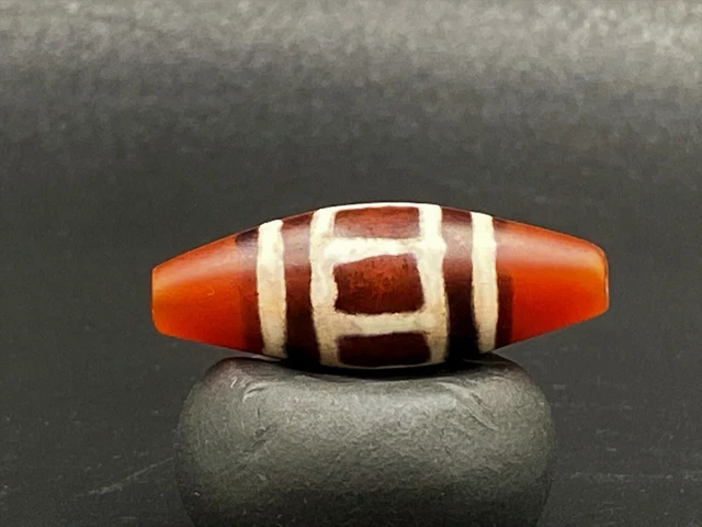 A rare and unique Pyu culture period dynasty carnelian Agate bead