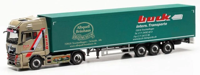 Camion MAN TGX 4x2 Herpa Avec Remorque 3 Essieux Scheufler – 1/87 – Neuf